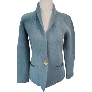 Vintage Adele Joyce Wool Angora Blend Single Button Cardigan Jacket